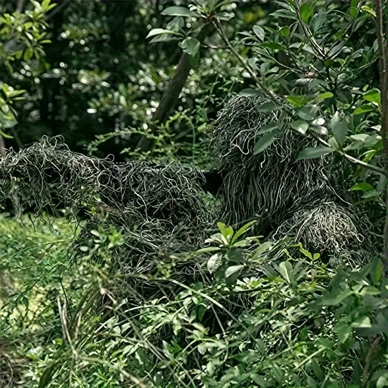    Ultimate 5-Piece 3D Ghillie Suit – Tactical Woodland Camouflage   