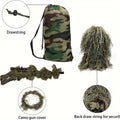    Ultimate 5-Piece 3D Ghillie Suit – Tactical Woodland Camouflage   