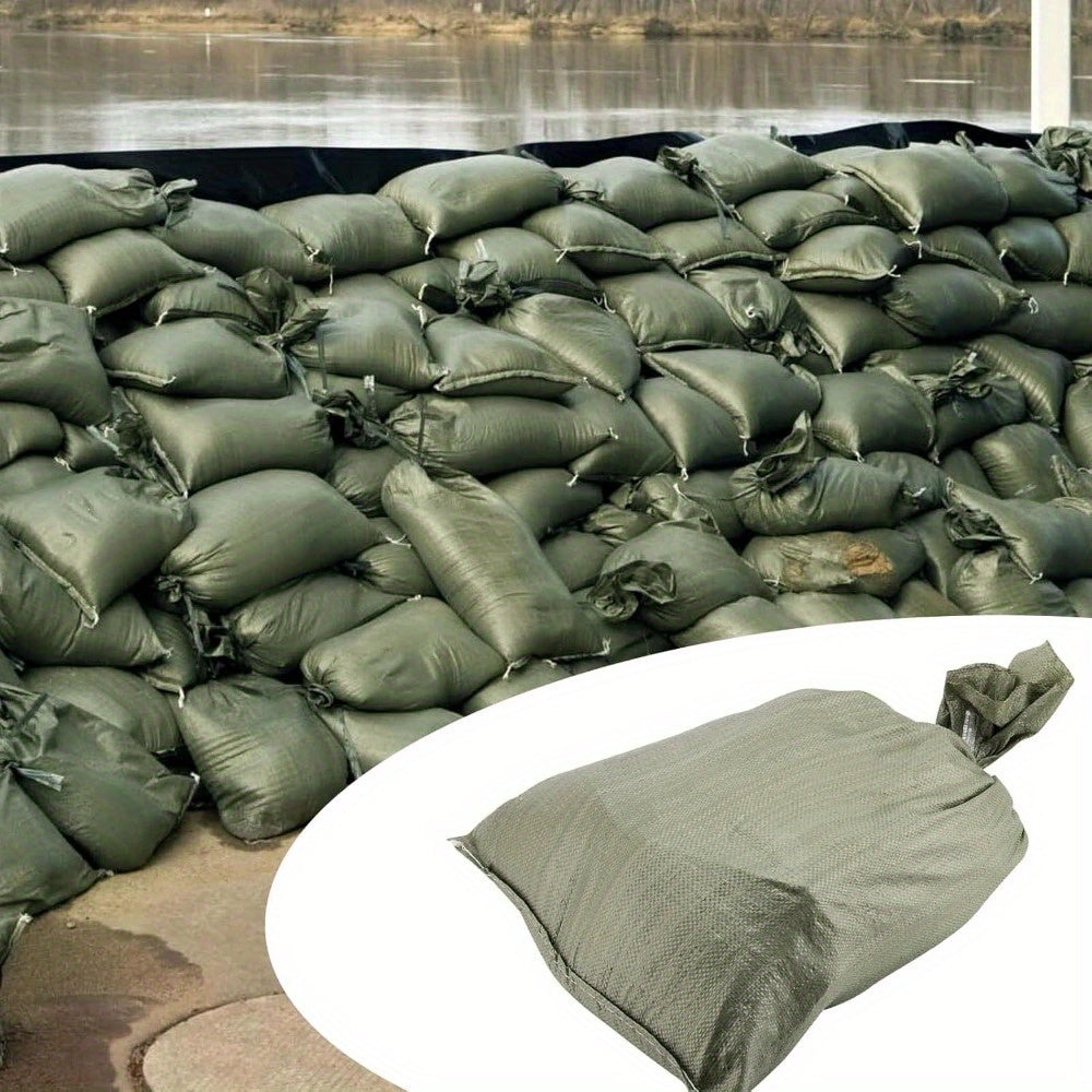   Durable Polypropylene Sandbags – Ideal for Flood Control & Barriers   