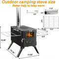   Portable Wood Burning Stove for Camping & Travel   