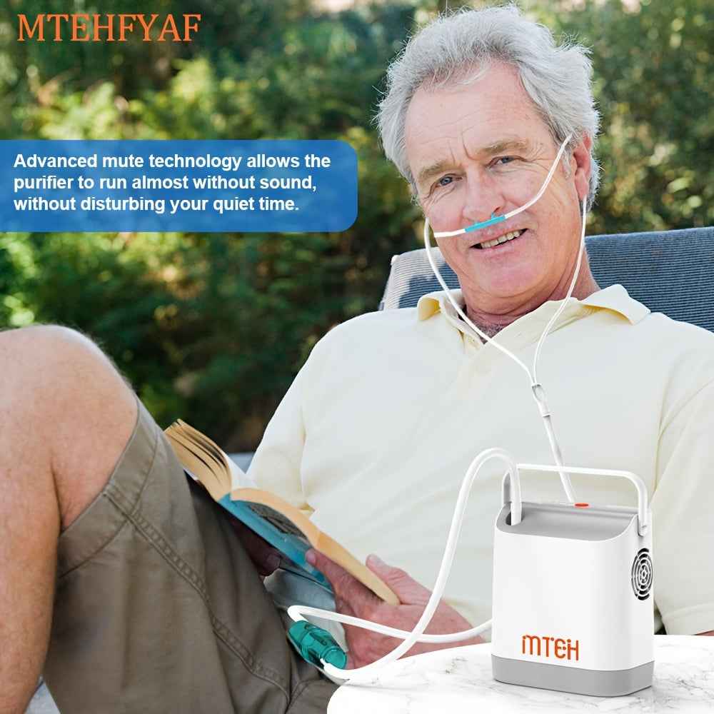   Portable Oxygen Enricher  Compact, Rechargeable for High-Altitude   