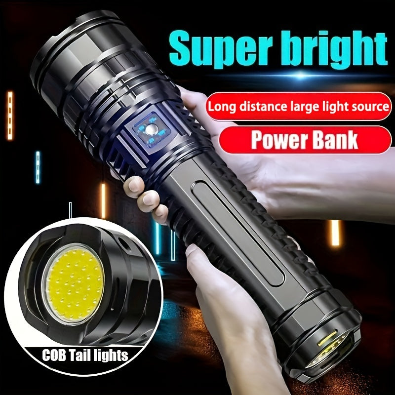   SStrong Light Telescopic Zoom Flashlight – 1000-3000 Lumen   