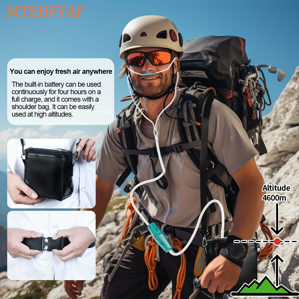   Portable Oxygen Enricher  Compact, Rechargeable for High-Altitude   