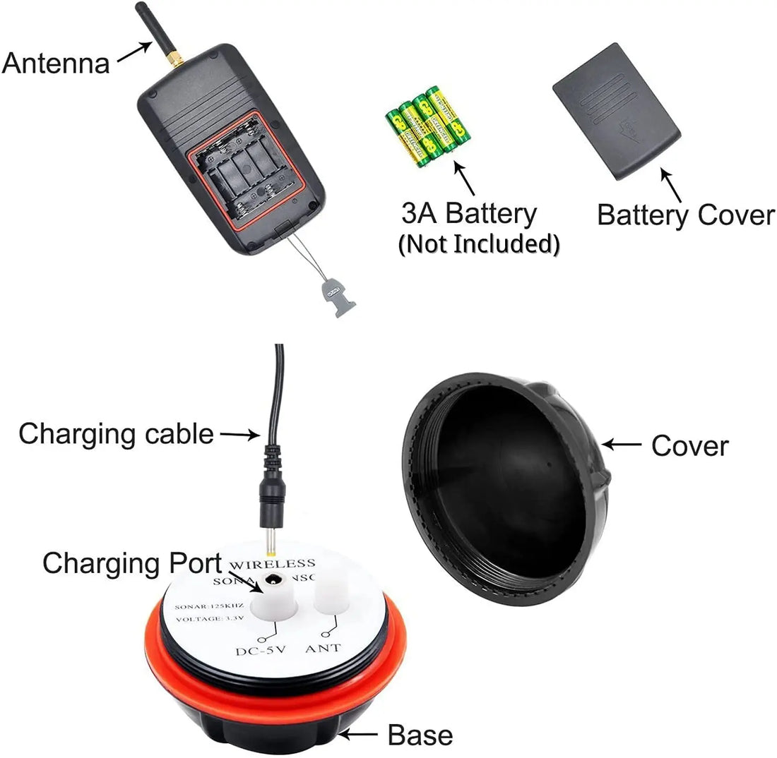   Wireless Sonar Fishing Alert – Portable Fish Finder   