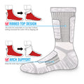   Moisture Wicking Mid Calf Thermal Work Boot Socks 5 Pairs/Pack   