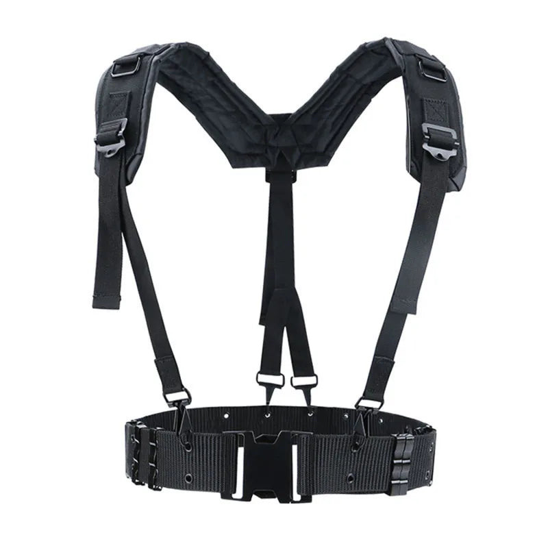  Outdoor Tactical Belt Suspenders CS Army Fans Combat Belts Military Hunting Accessorios Shoulder Chest Strap Tactico Militar 