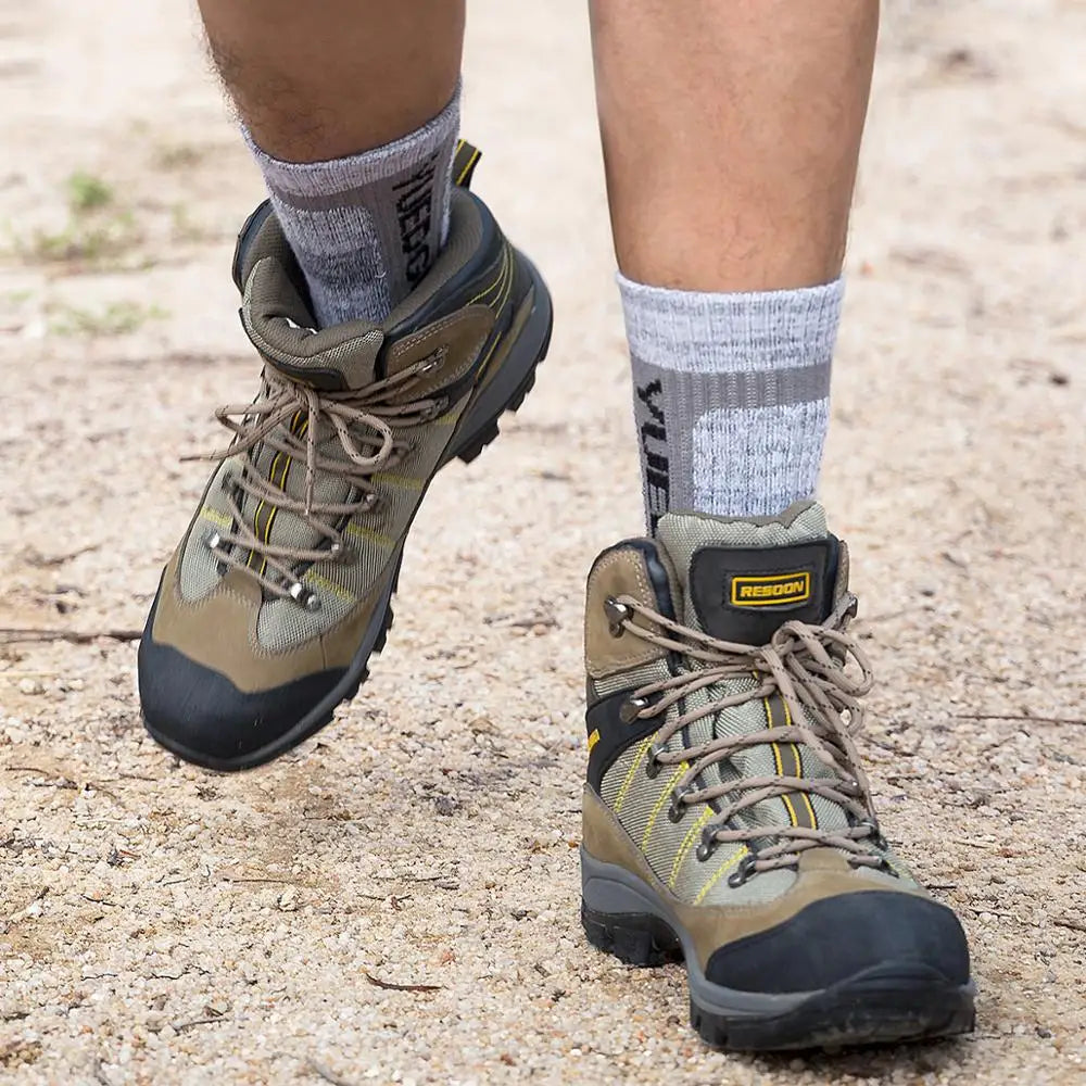   Yuedge Hiking Socks - Warm, Moisture-Wicking Crew Socks   