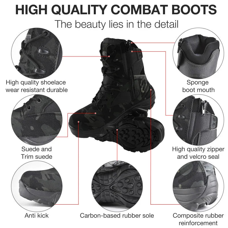   Men's Camouflage Tactical Boots   