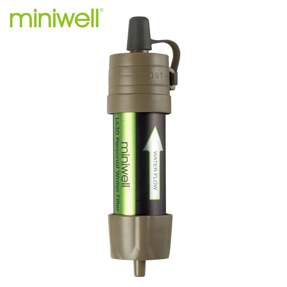  Miniwell L630 Personal Camping Purification Water Filter Straw for Survival or Emergency Supplies #