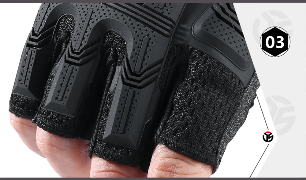   High-Performance Fingerless Workout Gloves   