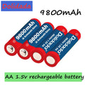  2-16pcs New Tag AA battery 9800 mah rechargeable battery AA 1.5 V Rechargeable 