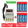  2-16pcs New Tag AA battery 9800 mah rechargeable battery AA 1.5 V Rechargeable 