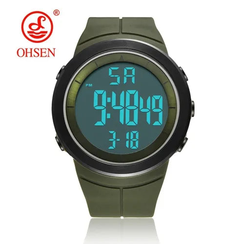  Digital Watches for Men Black 50M Diving Tactical Wristwatch Big Dial Waterproof Electronic Led Military Clocks Alarm Stopwatch 