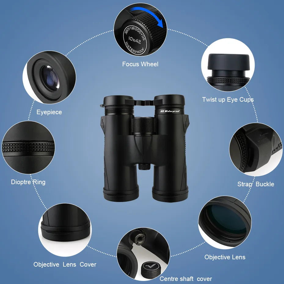   High-Quality Waterproof Binoculars for Outdoor Adventures   