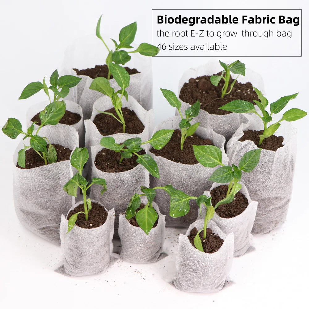   Biodegradable Nonwoven Fabric Nursery Planter Bags   