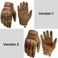   Touchscreen PU Leather Motorcycle Full Finger Gloves   