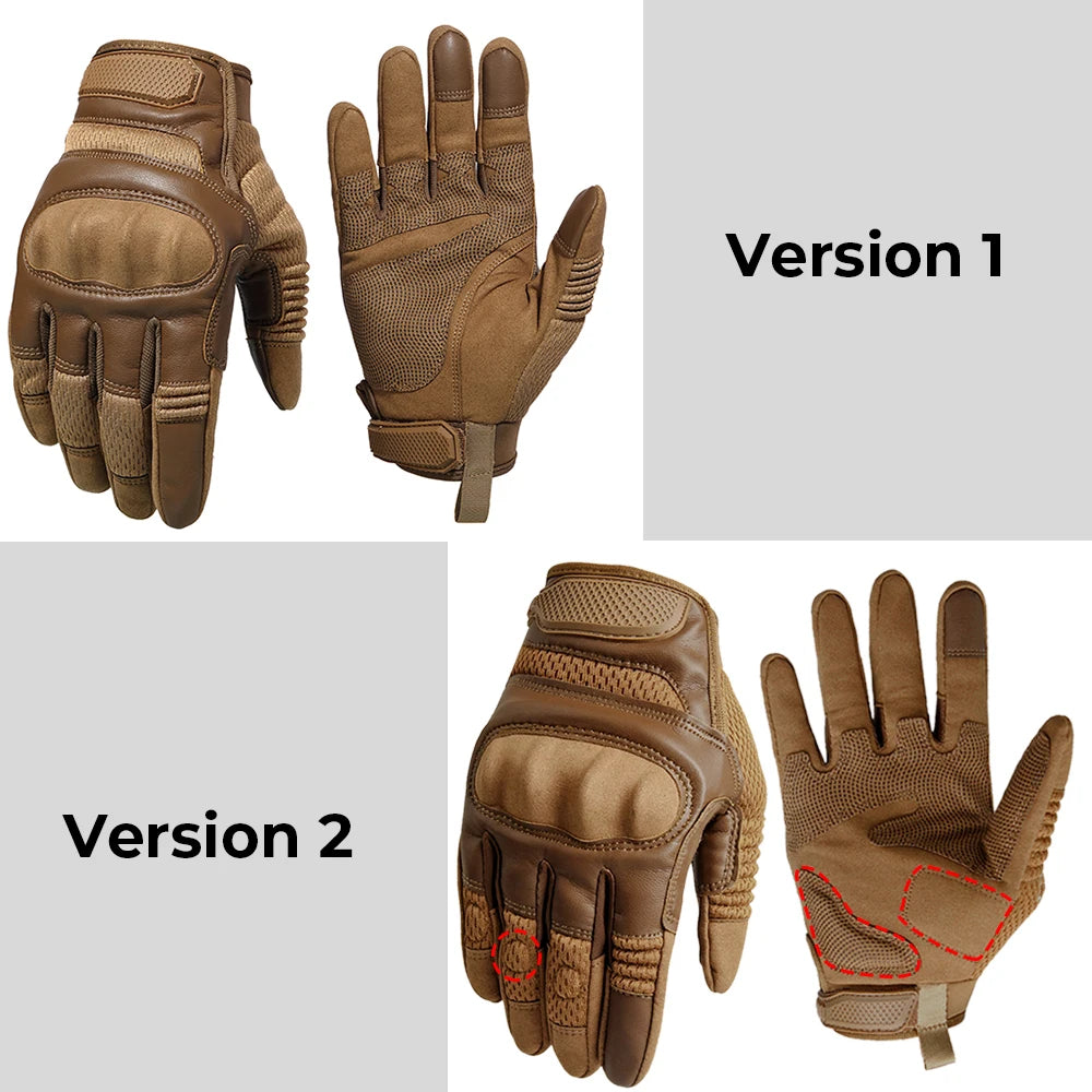   Touchscreen PU Leather Motorcycle Full Finger Gloves   