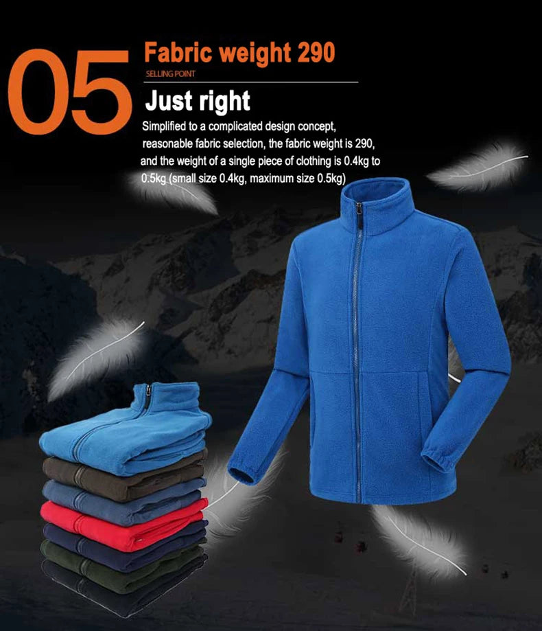   Unisex Fleece Jacket - Full-Zip Outdoor Winter Wear   