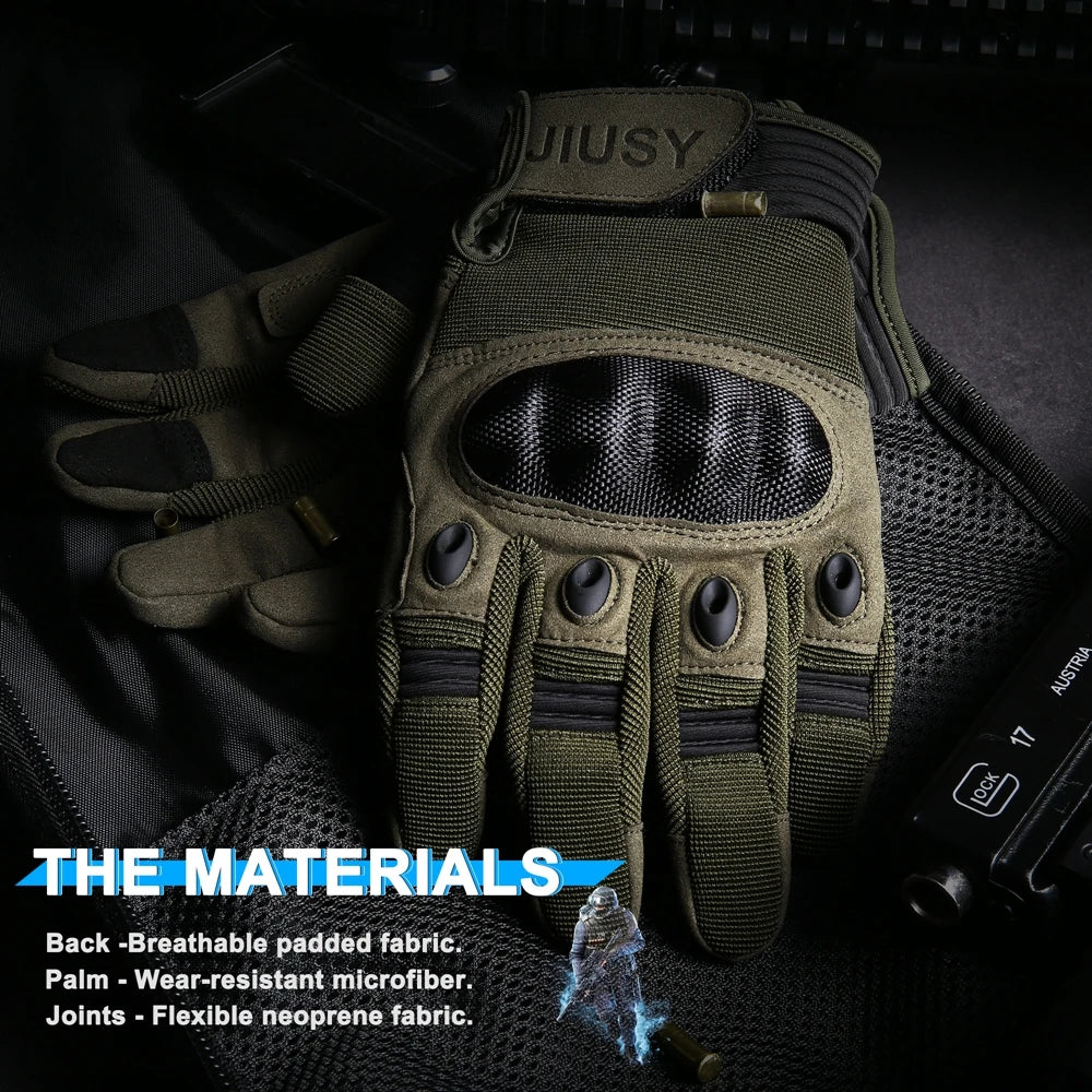   Durable Tactical Gloves with Touchscreen Compatibility   