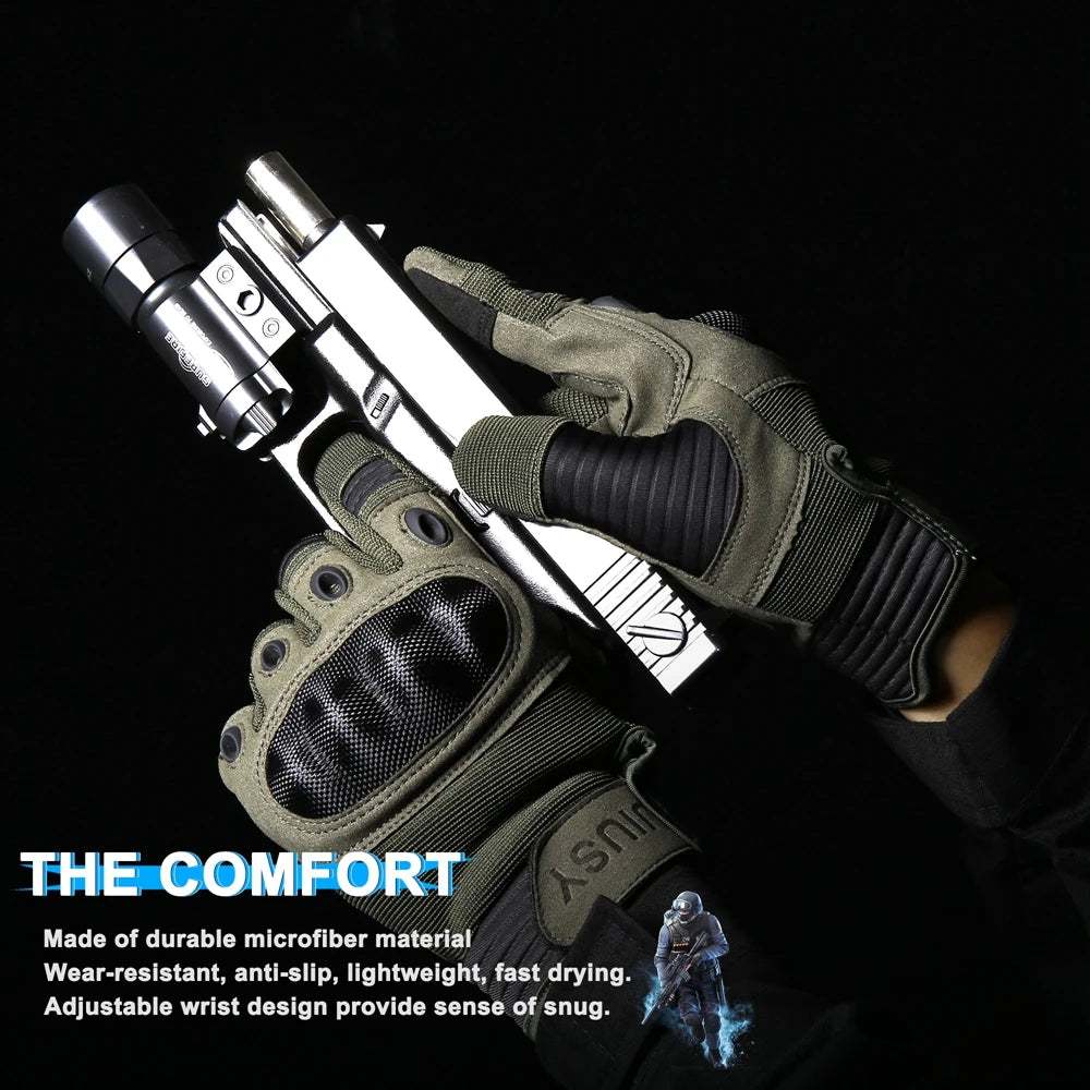   Durable Tactical Gloves with Touchscreen Compatibility   