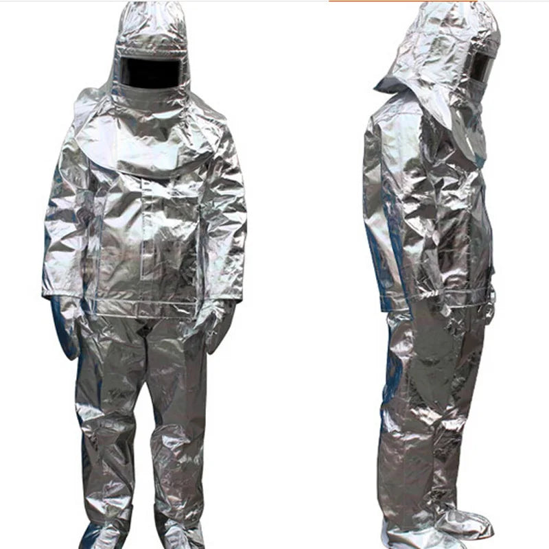   Aluminum Foil Heat-Resistant Firefighter Uniform - High-Temperature   