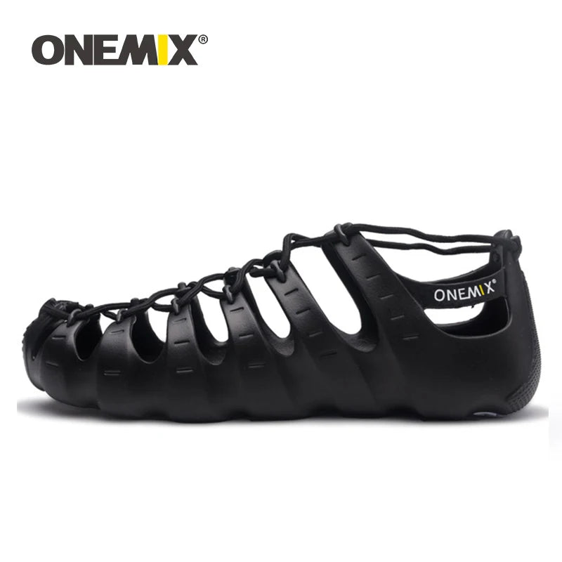  ONEMIX Sneakers Fishing Camping Shoes for Men Women Barefoot Beach Water Lovers  lace up slippers #