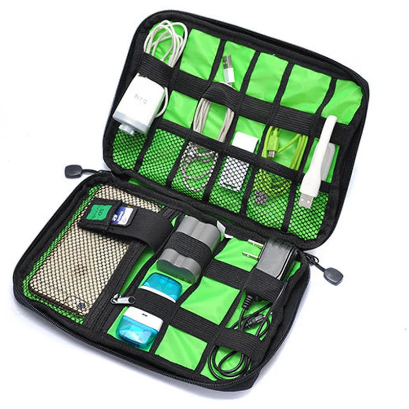  Outdoor Travel Kit Waterproof Nylon Bag Electronic Storage Case 