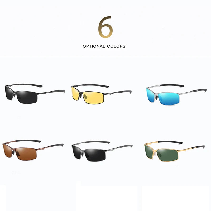   GCV Polarized Aluminum Sunglasses for Men - Stylish & Durable Eyewear   