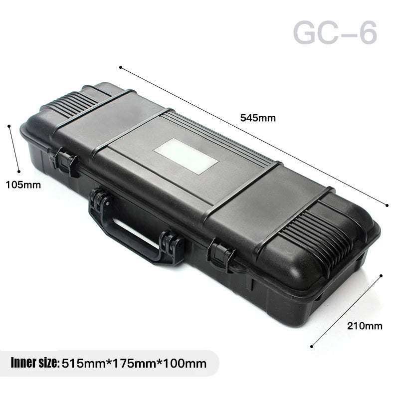  GC-6 Hunting Military Pistol Gun Case Sealed Instrument Box Toolbox Shockproof Lights Sights Storage Protection Suitcase 