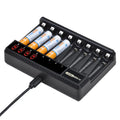   Powertrust AA & AAA Rechargeable Batteries | 8-Slot Charger Included   