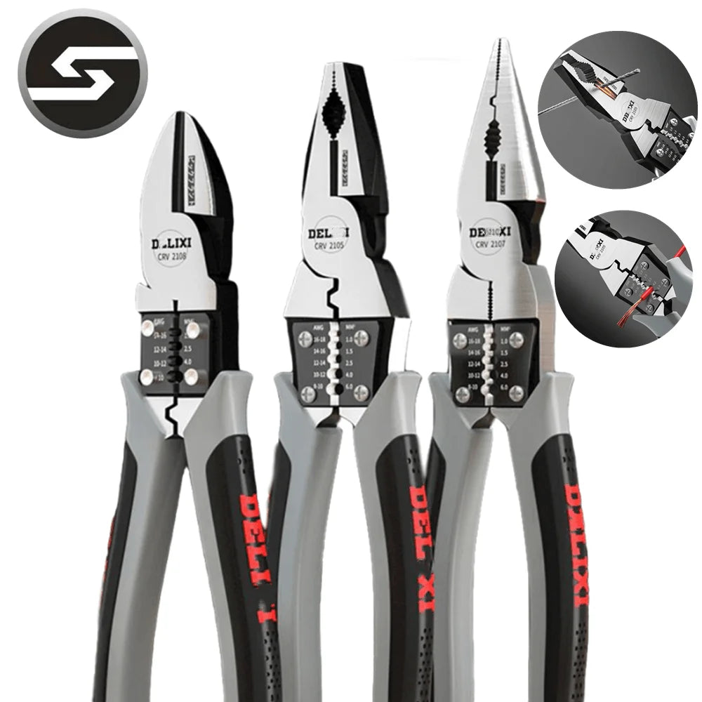   Multipurpose Pliers Set - Wire Stripper and Crimping Tool   