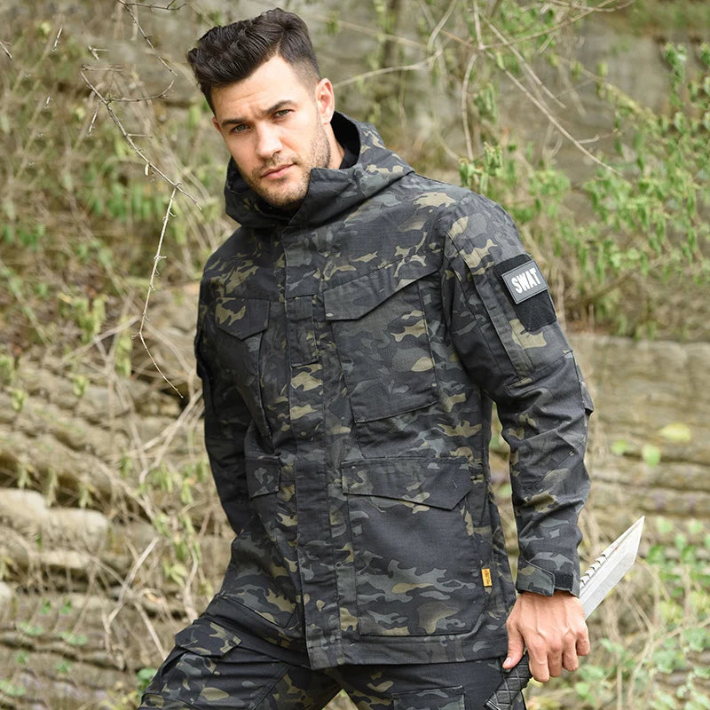  Military Jacket for Men Tactical Clothing US Army M65 Combat Jacket Coat 