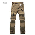  Men's Camping Hiking Pants Trekking High Stretch Summer Thin Waterproof Quick Dry UV-Proof Outdoor Travel Trousers 