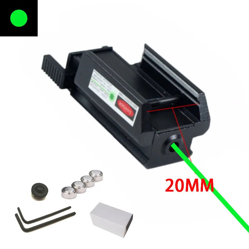   Green Rad Laser Sight for 20mm Pistol Weaver Picatinny Rails    