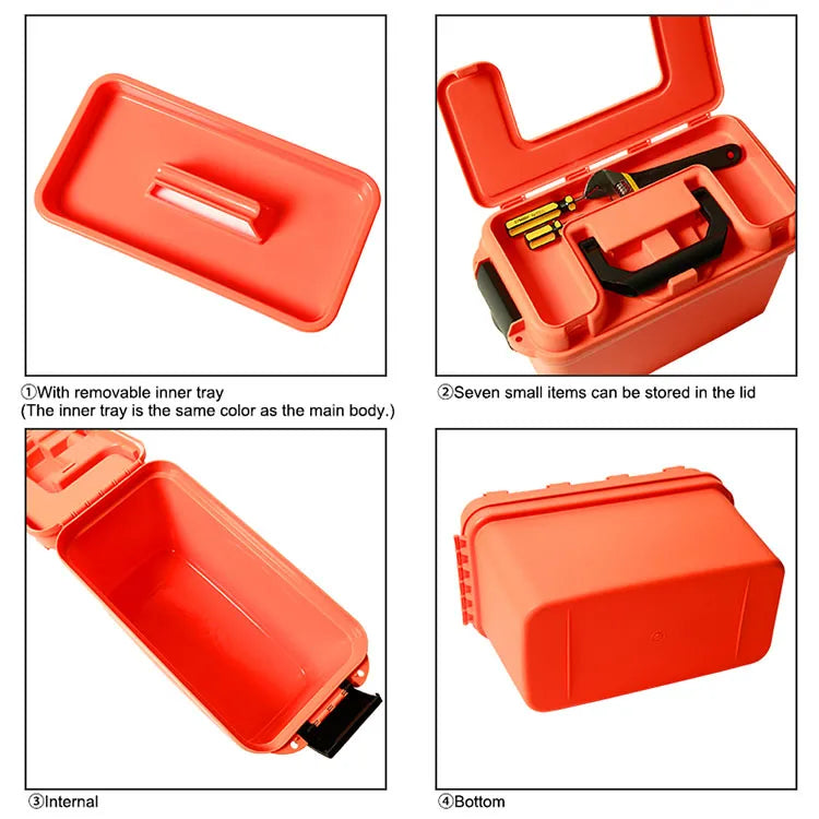   Portable Plastic Tool Box for Easy Storage and Transport   