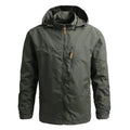   Men Hooded Raincoat Waterproof Tactical Military Jacket   