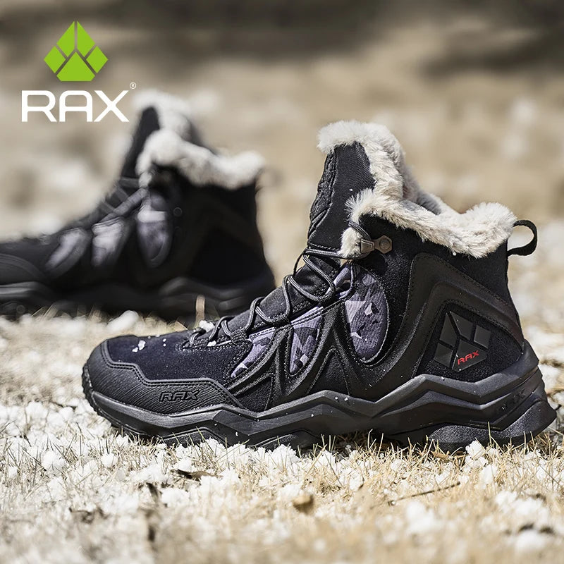  Men Women Hiking Shoes Winter Waterproof Leather Boots Trail Camping Climbing 