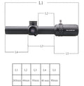   Vector Optics Gen2 1-6x24 Rifle Scope – Tactical Precision for CQB   