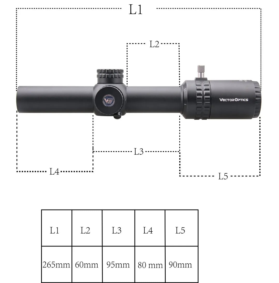   Vector Optics Gen2 1-6x24 Rifle Scope – Tactical Precision for CQB   