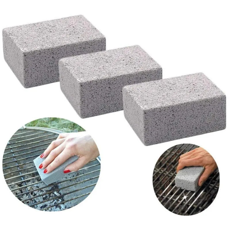   BBQ Grill Cleaning Brush Brick - Pumice Stone for Barbecue Rack   