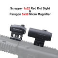  Red Dot Sight With 3/5X Paragon Magnifier 2MOA 