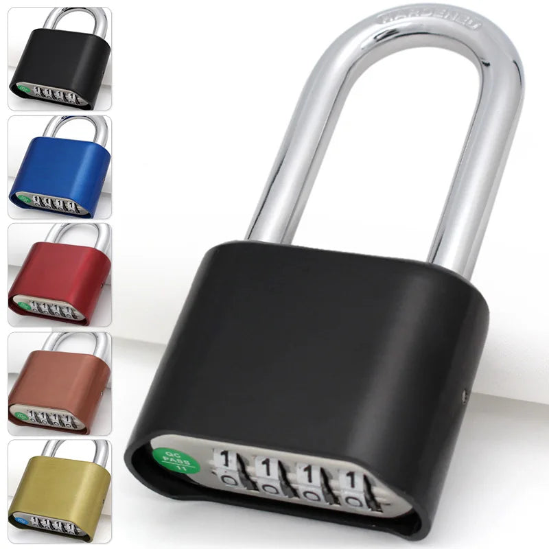   Waterproof 4-Digit Combination Padlock - Strong & Sturdy   