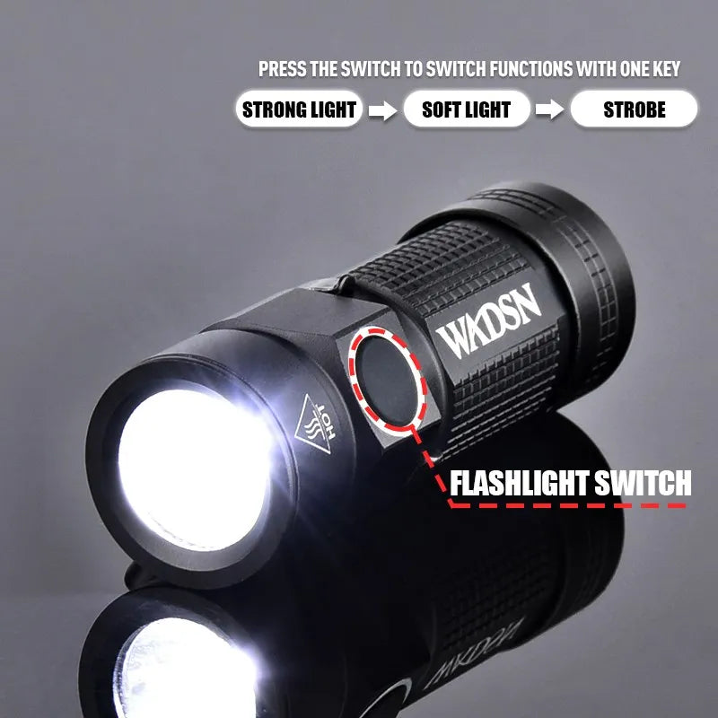   High-Powered Tactical Flashlight with Gun Mount   