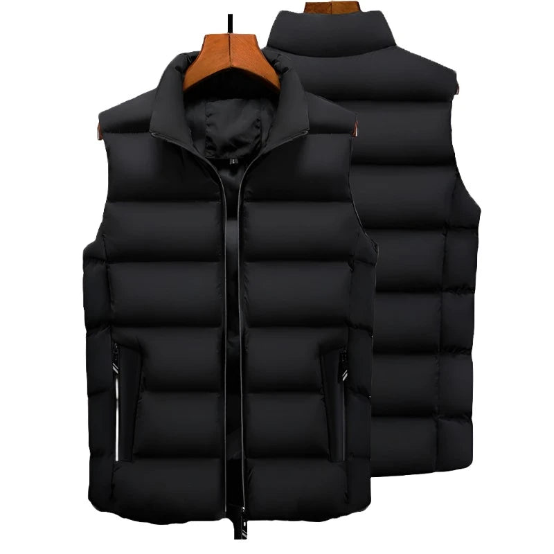   Men's Autumn Sleeveless Fleece Vest - Warm & Fashionable   