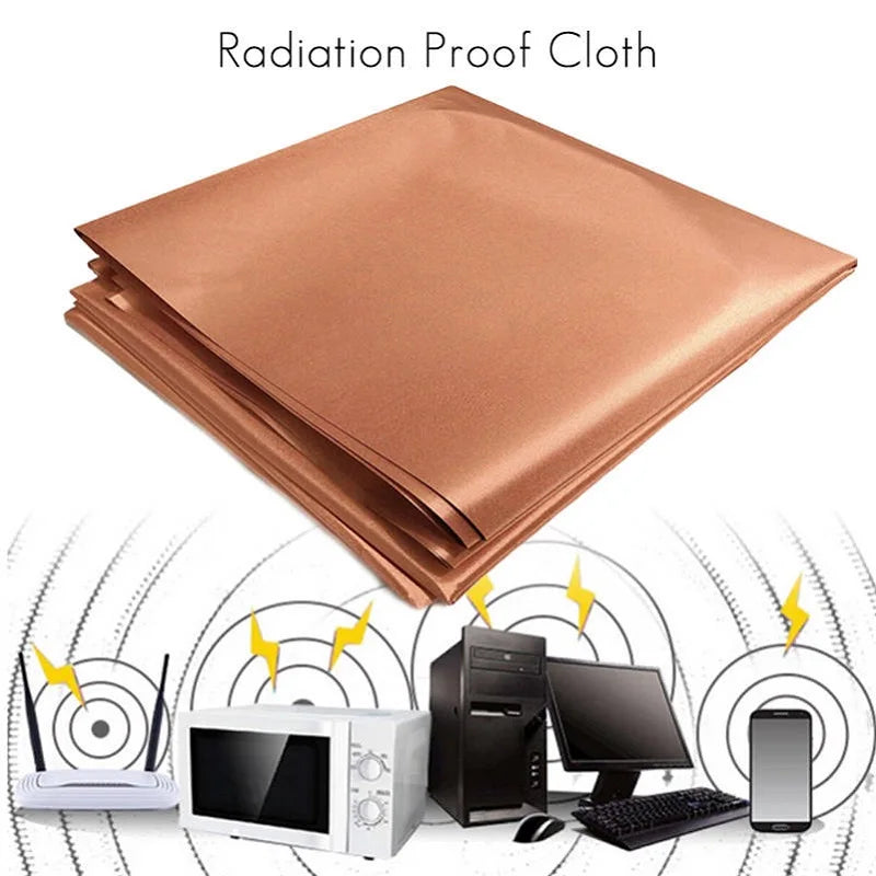  1/2 Meter Anti-radiation EMF/EMI Protection Material Blocking RFID/RF RFID Radiation Shielding Conductive Copper Fabric #