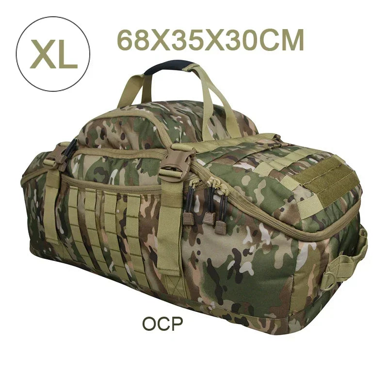   Heavy-Duty Tactical Camouflage Backpack for Outdoor Use   