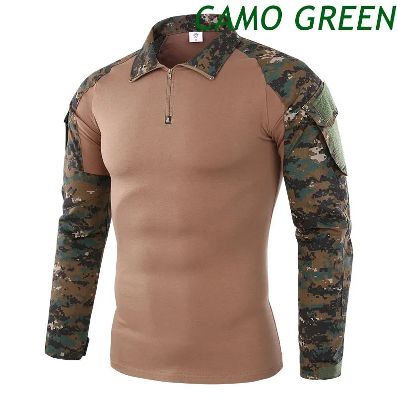   Combat Uniform Military Shirt Camouflage US Army Style   