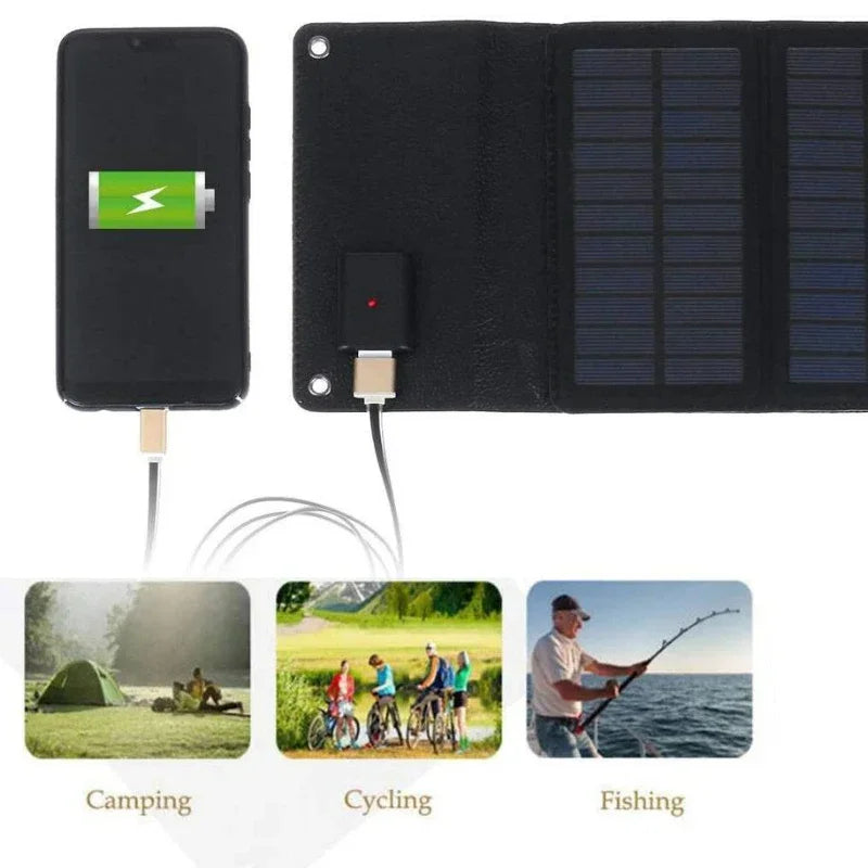   30W Foldable Solar Panel – Portable and Efficient USB Charging Solution   