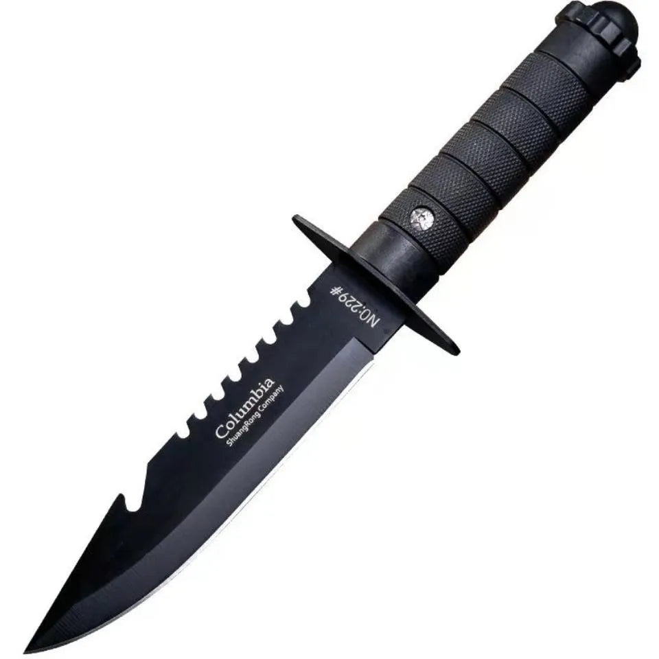   Columbia Tactical Survival Knife with Fixed Blade and Sawback   