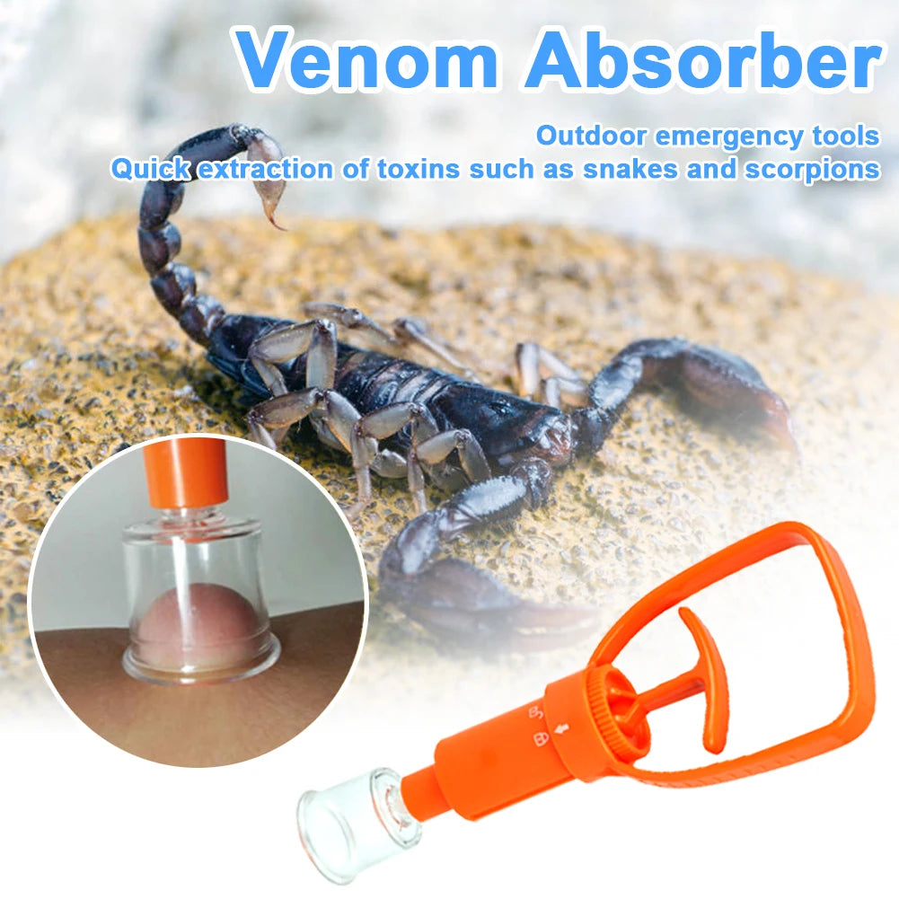  Venom Extractor Snake Mosquito Bee Bite Vacuum Suction Pump 
